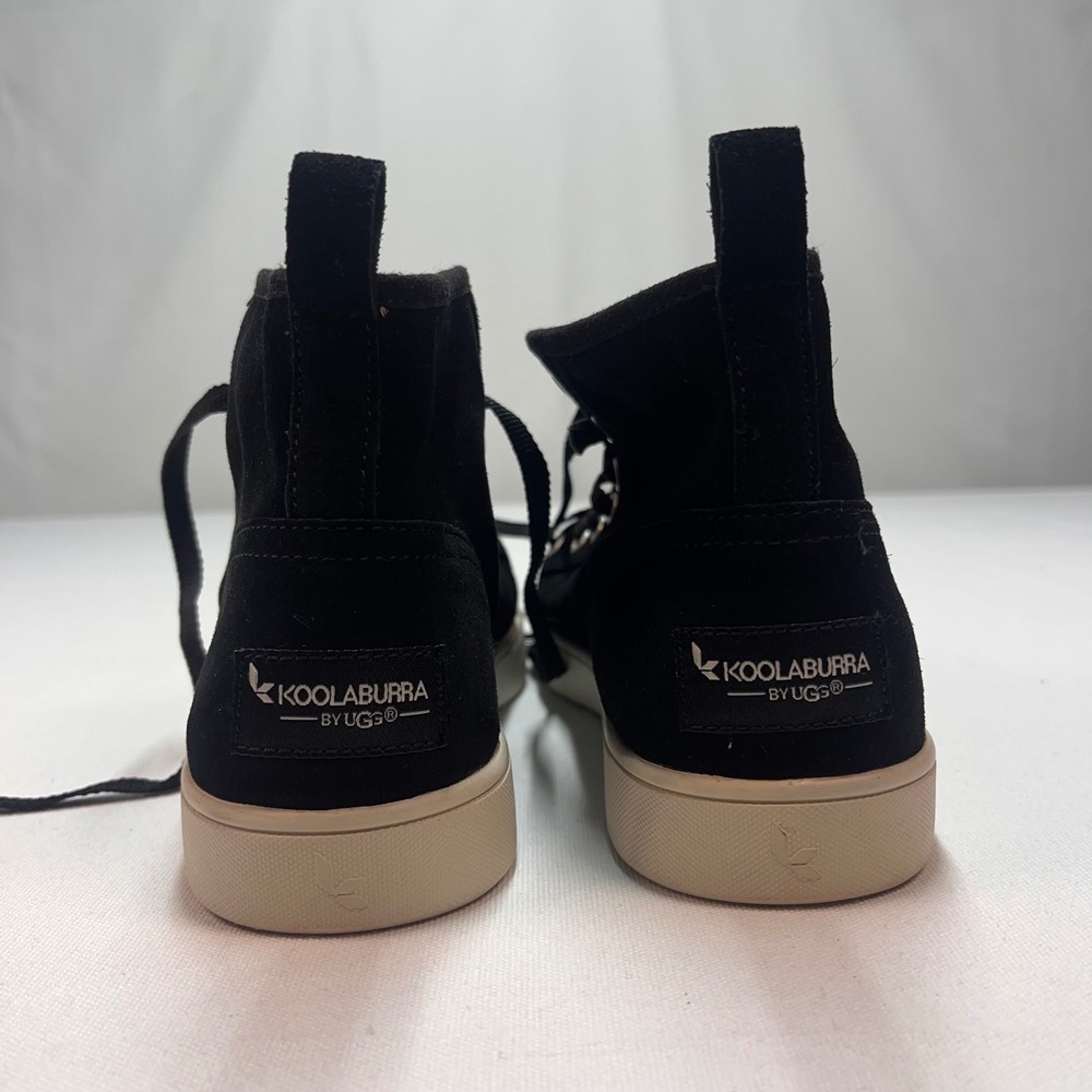KOOLABURRA by UGG Black Suede Leather High‎ Top Sneakers Women's
